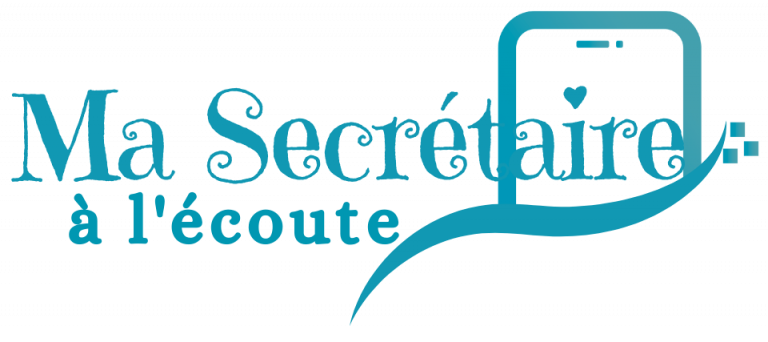 Ma secrétaire a l ecoute charte graphique logo bleu